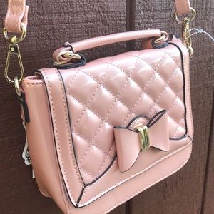 Pink Bow Crossbody Purse/Bag (Vegan!!) NWT